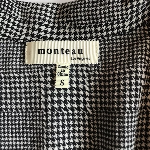 Monteau Los Angeles Pattern Collared Dress Sz Sm - Picture 3 of 7